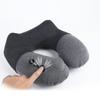 Washable Press Type Inflatable Travel Pillow Detachable Neck Support Pillow  Business Trip