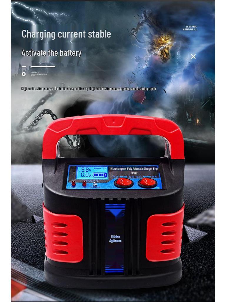 Universelles Hochleistungs-12V/24V Auto- & Motorrad-Batterieladegerät