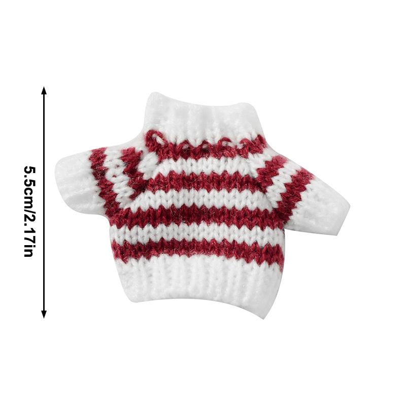 Doll Hand-Knitted Sweater Cute Plush Doll Clothes Accessories DIY Costume Decor Pretend Play Toys Kid Gifts