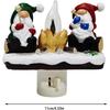 2024 Santa Campfire Flickering Nightlight: 3D Stereo Christmas Eve Lights flameless Candles with fire Marshmallows Designed for Festive ambience