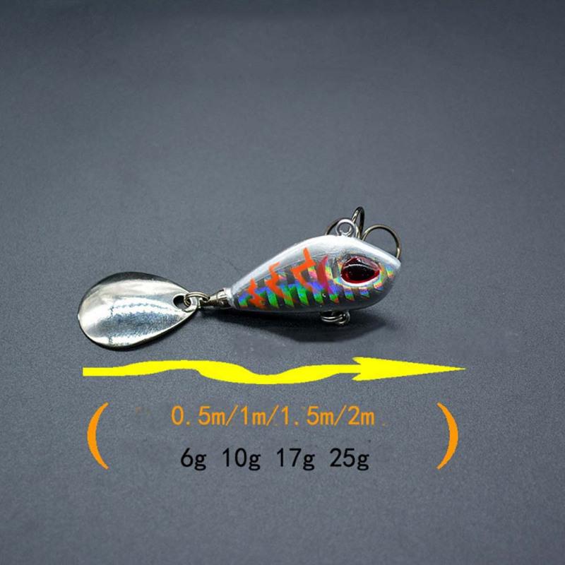 Rotary Sequins Artificial Lure Wobblers Baits Easy Shiner Metal Steel Tackle