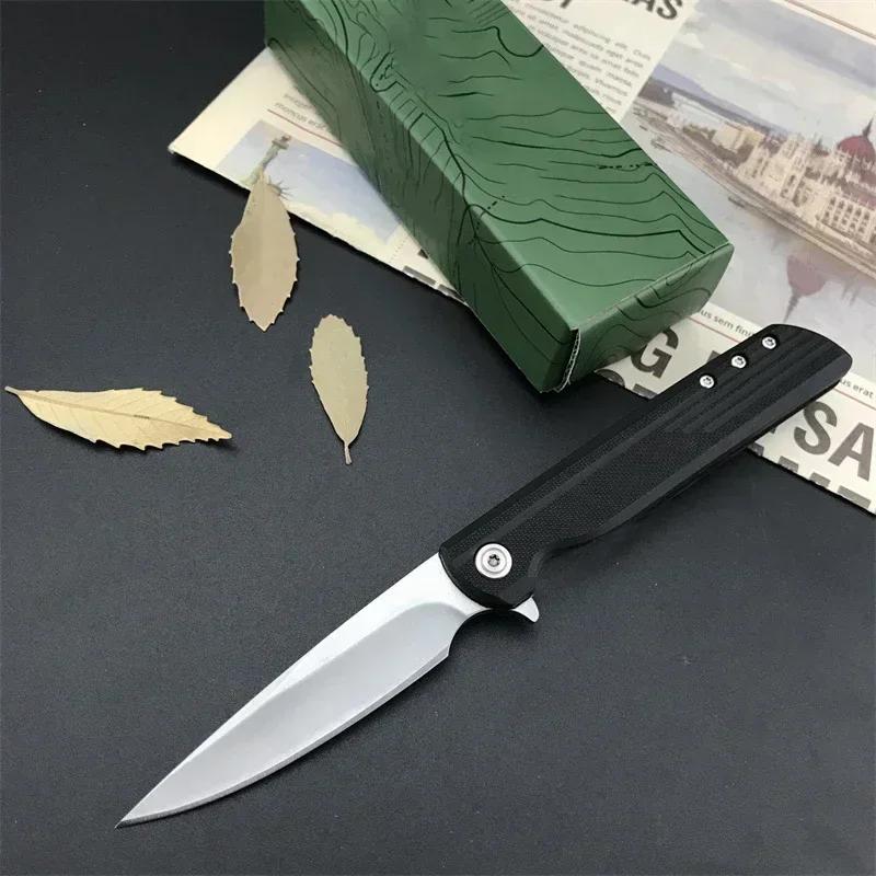 High Quality Kitchen Folding Pocket Knife 8Cr13Mov Blade G10 Handle Fruit Knife Multi-Purpose EDC Tool