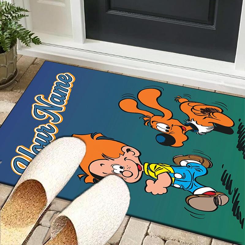 Custom NameDog Boule Carpet, Indoor Rug, Chair Rug, Living Rooms, Doormat Made From Polyester Home Decor Birthday Christmas Gifts