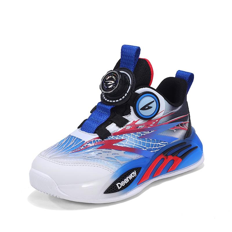Childrens Sports Shoes New Comfortable Breathable Mesh Fashion Versatile Training Shoes Boys Non Slip Fitness Basketball Shoes