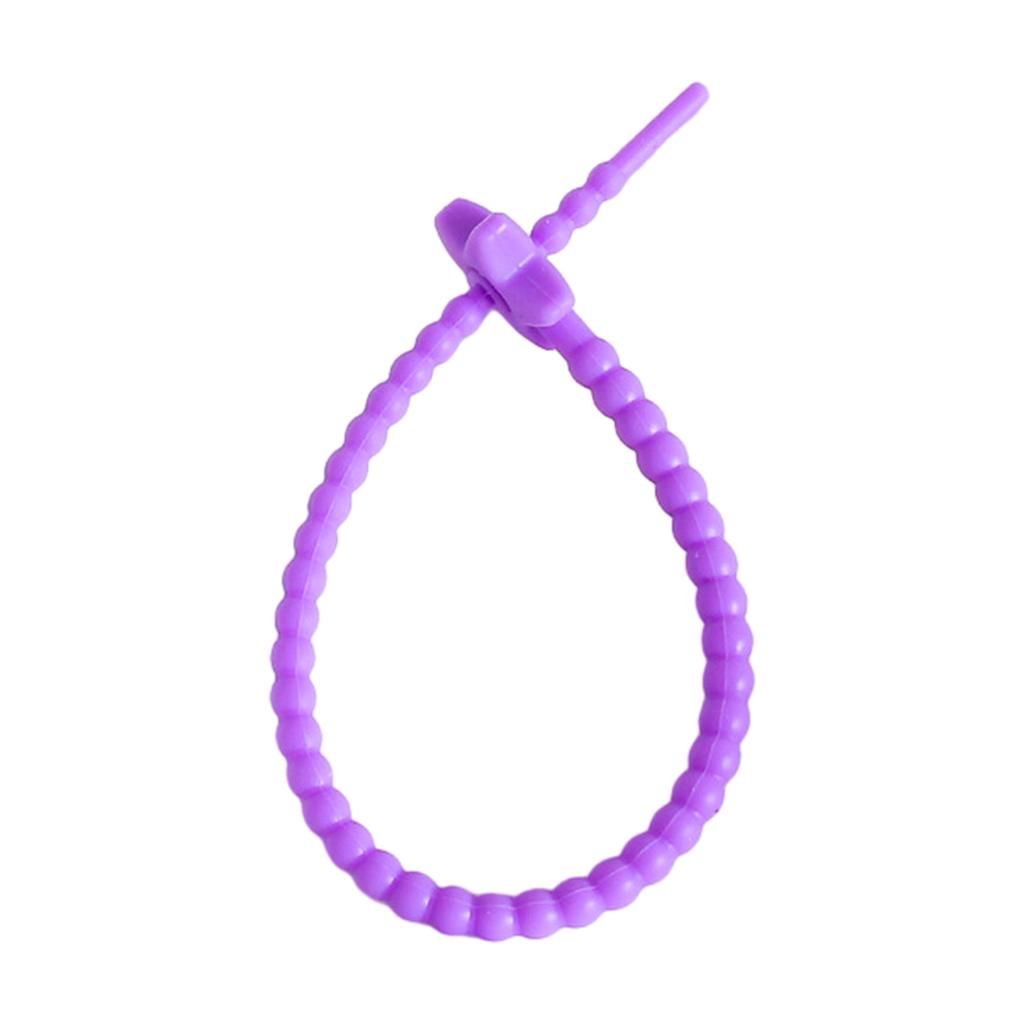 22cm Candy-Colored Stars Silicone Rope Data Line Binding Tape DIY Jewelry Key Chain Accessories Dress Tags Rope