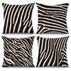 Zebra Print Geometric Pattern Pillowcase Decorative Sofa Cushion Nordic  Home Decor Throw