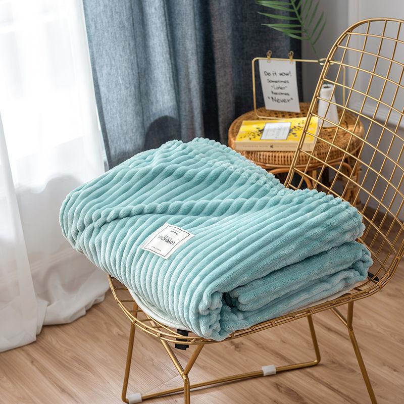 Skin-friendly Flannel Blanket Warm Napping Leisure Blanket Towel Blanket Single Double Summer Thin Blanket