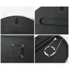 Multifunctional Wall Clock Round Remote Control Time Week Date Temperature Humidity Display for Home Dining Room