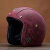 Harley Motorcycle Helmet Retro Prince Motorcycle Half Helmet Leather Helmet Men and Women Scooter Electric Car Horn Hat Four Seasons