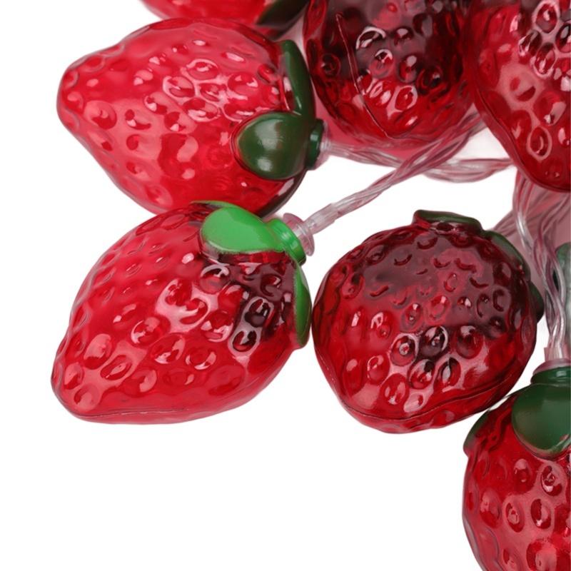 9.8ft 20LEDs Fruit String Lights Battery Operated Strawberry Lamp String Lights For Christmas Parties