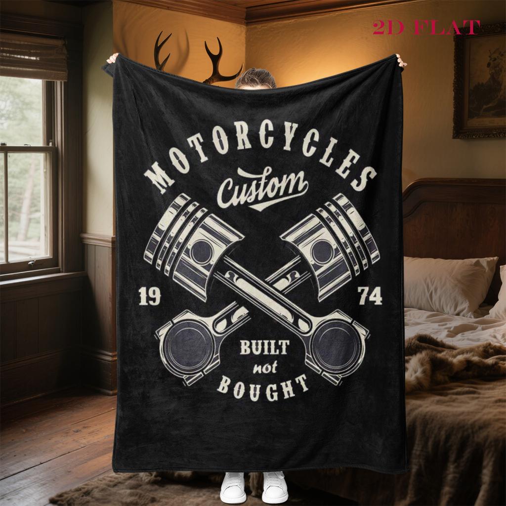 Custom Motorcycles: Built Not Bought blanket blanket sofa blanket sheet Digital printing Outdoor plush blanket