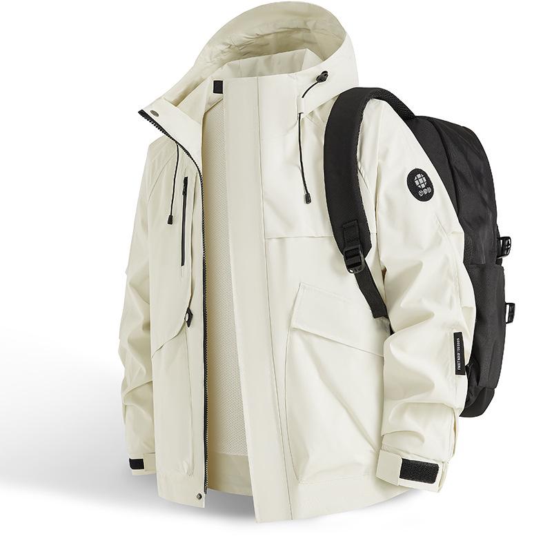Dopamine Water-Repellent Three-Proof Outdoor Couple s Mountaineering Jacket S белый