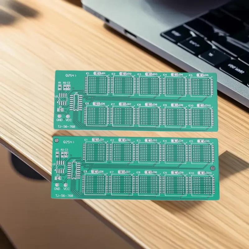 Soldering Practice Board Kit with BGA Chipset for Decimal Flowing Light Training; Loose Accessories for Educational Purposes