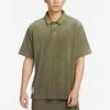 Nike Embroidered Logo Print Short Sleeve Polo Shirt Men Tops Olive-Green FN0465-222