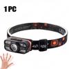 Portable Sensor LED Headlamp Light Rechargeable 6 Lighting Modes Induction Head Flashlight for Outdoor Camping Head Torch