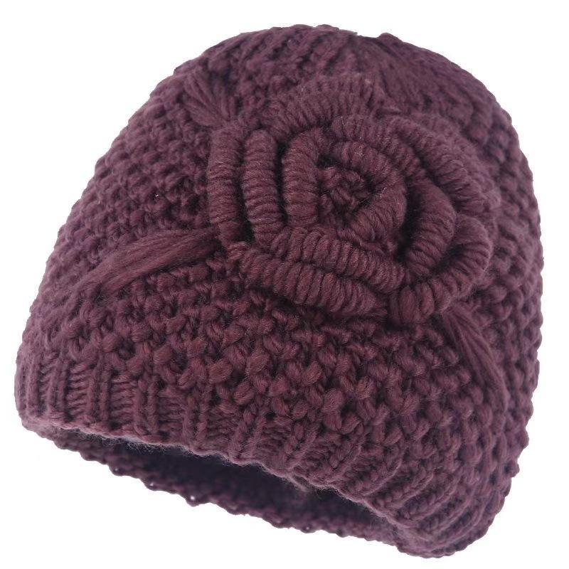 New Style Mom Hat for Women Winter Imitation Mink Fur Hat  Fashionable Leather Warm Hat  Middle Aged and Elderly Fur Tomb Cap Trend