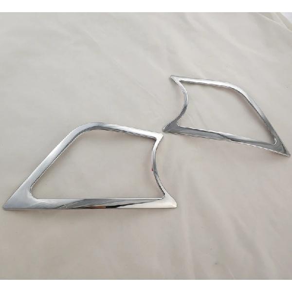 2pc New Car ABS Chrome Accessories Plated Front Fog Lamp Cover Trim Paste Style For Toyota INNOVA 2015 2016 2017 2018