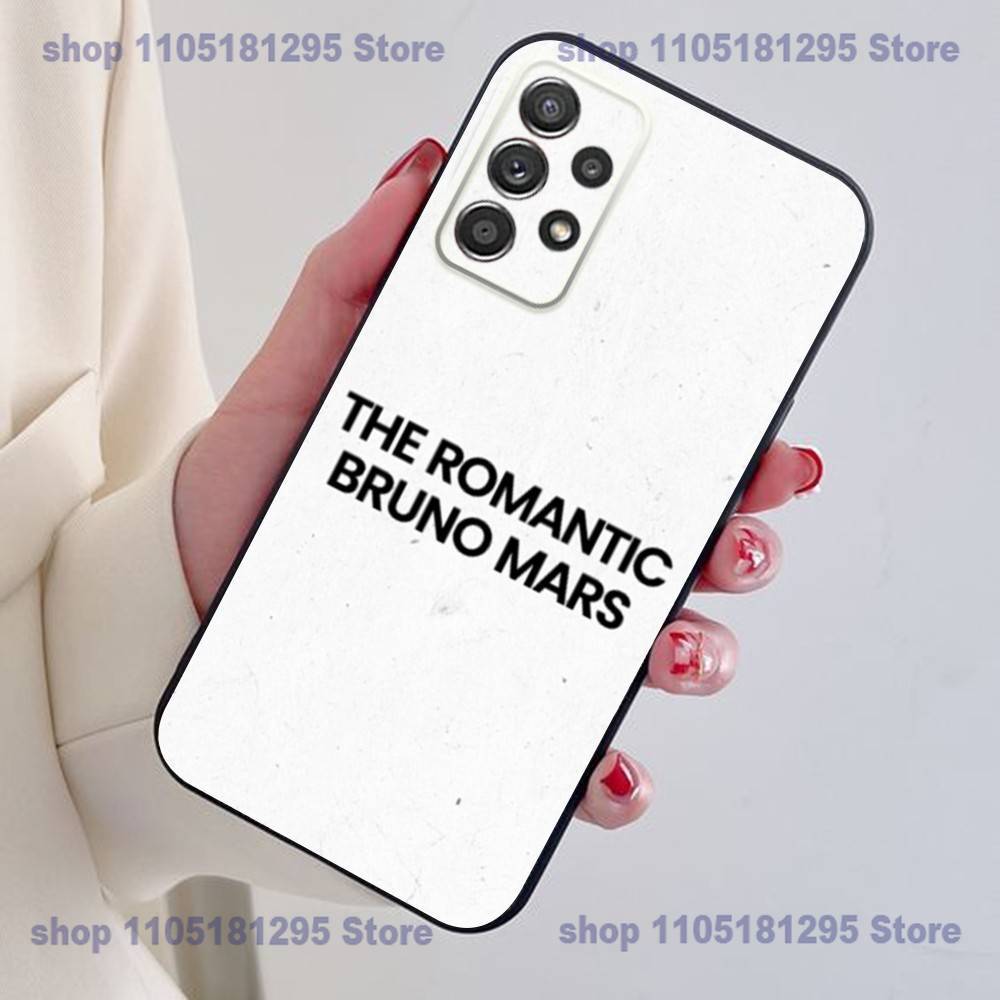 The Romantic B-Bruno M-Mars Phone Case For Samsung S24,21,22,23,30,Ultra,20,Plus,Note,10,9,Black Soft Silicone Case