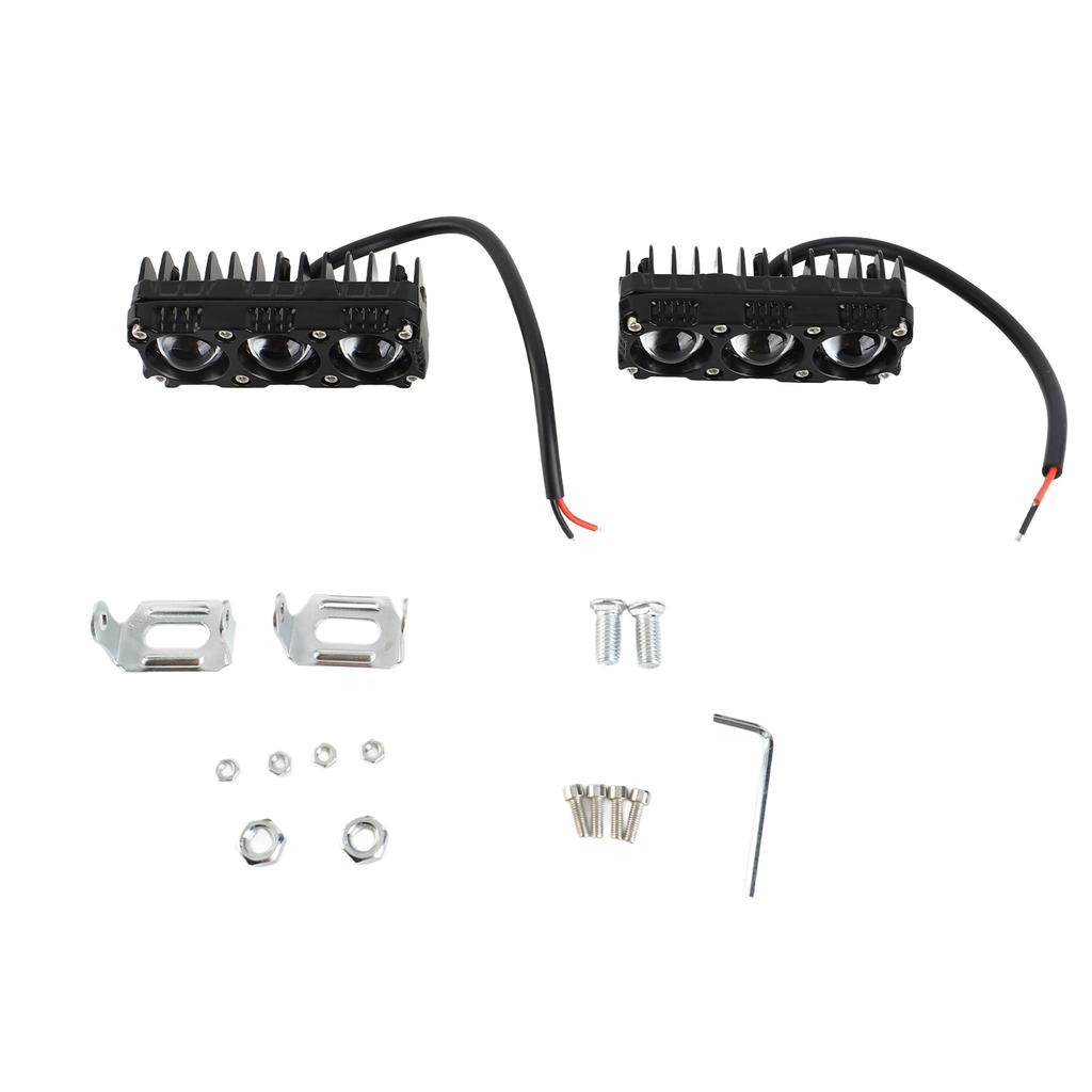 Motorcycle Spotlights Motorcycle LED Driving Lights with 5 Lighting Modes IP68 Waterproof for