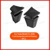 For Tesla Model Y YL Juniper Trunk Organizer Side Storage Box Boot Organizer Flocked TPE Mat Anti-dirty Car Travel Accessories