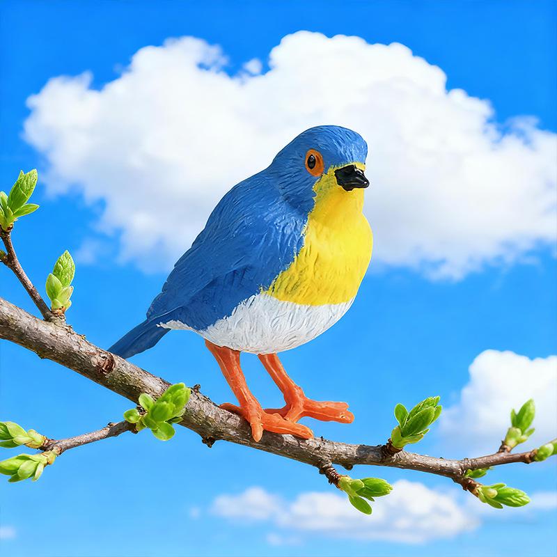 Children's Wild Bird Model Toys: Robin Family Educational Gift Ornaments
