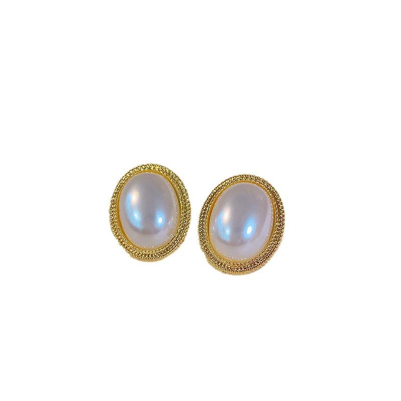 Meier French-style Faux Pearl Earrings - Women's Luxury, High-end, Niche Earrings - S925 Hot-selling Alloy Studs