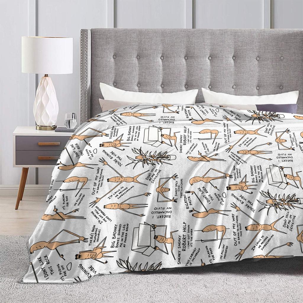 Marcus Der Wurm Meme Gehirnfäule Decken Korallenfleece Plüsch Herbst/Winter Weiche Überwurfdecke für Bettwäsche Sofa Plüsch Dünne Steppdecke