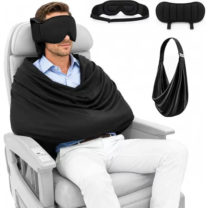 Multi-use 3-in-1 Travel Sleep Pillow Built-in