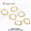 Silver Plated Beads Circle Frame 8mm 10mm 12mm 14K Gold Plated Brass Connect Beads Frame Ring,DIY Bracelet Making Supplies