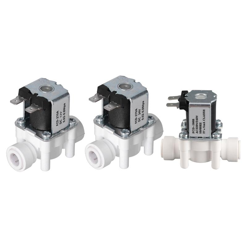 Quick Connector Solenoid Valve Plastic Electric Solenoid Valve 3/8in Quick Connector Normally Closed Solenoids Valves