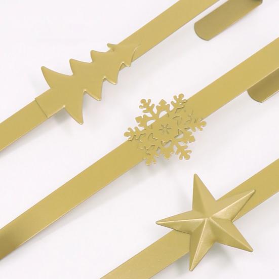 Christmas Wreath Hook Star Snowflake Christmas Tree Elements Metal Door Hanger Over The Door Hooks Hanger