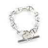Hermes Bracelet Chene Dunkle MM 14 Frames Silver 925 Women Used