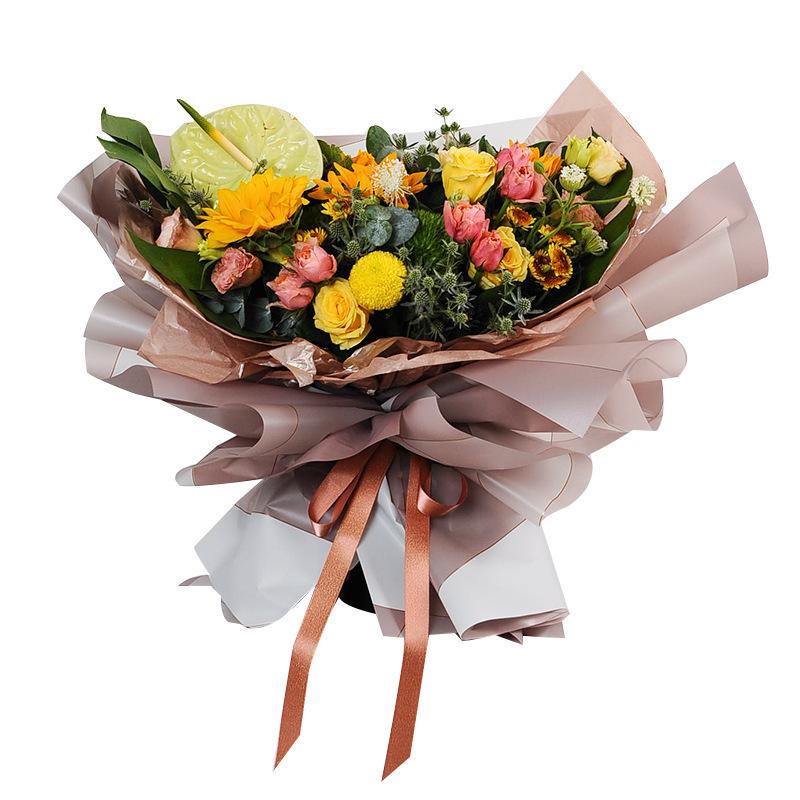 Waterproof Floral Art Materials: Nossa Paper, Magnetic Line Flower Wrapping Paper for Plush Doll Bouquets, Ideal for Joom Sales