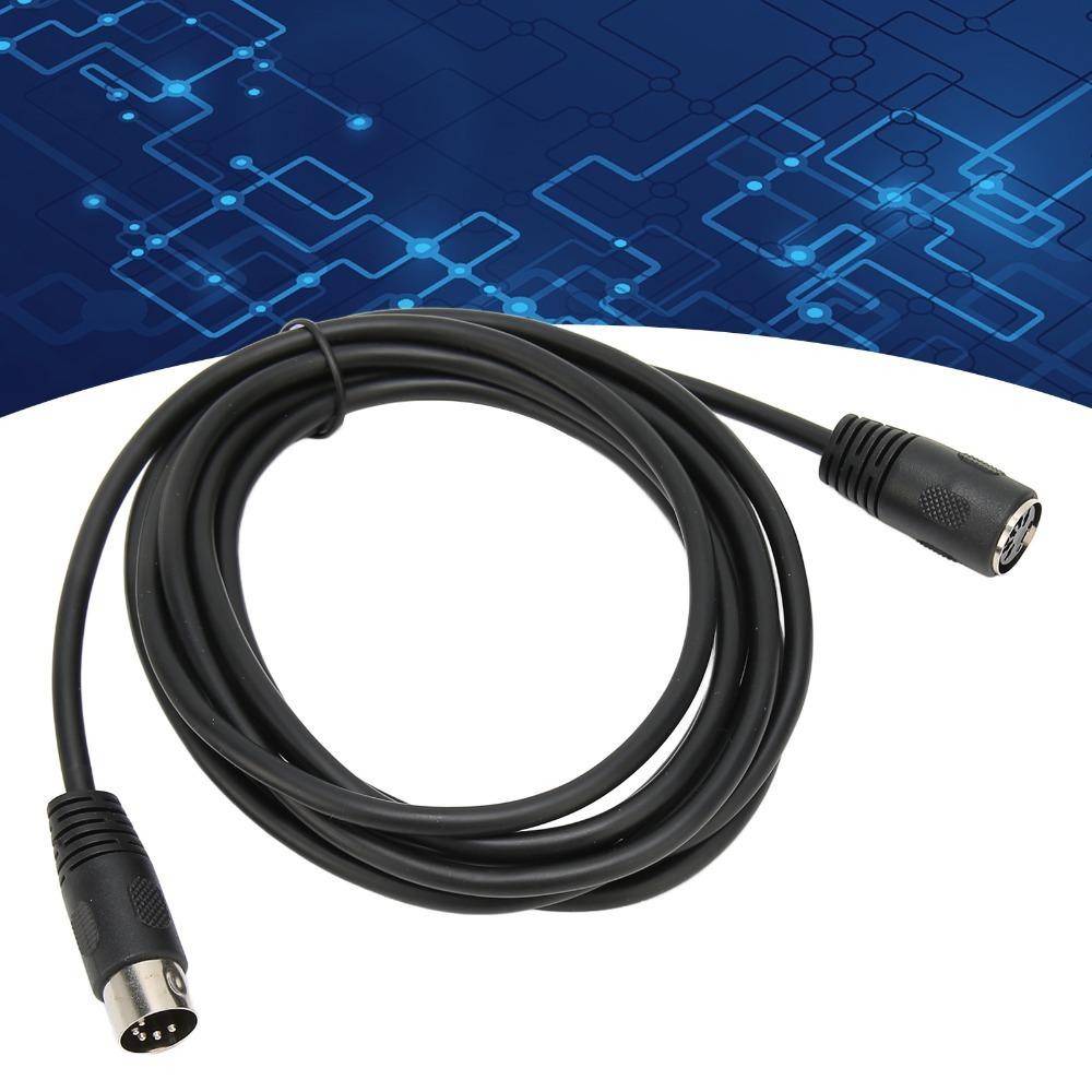 Durable Male to Female 5 Pin MIDI Flexible 9.8ft Keyboard Extension Cable Plug and Play Audio MIDI Cable Electronic Piano