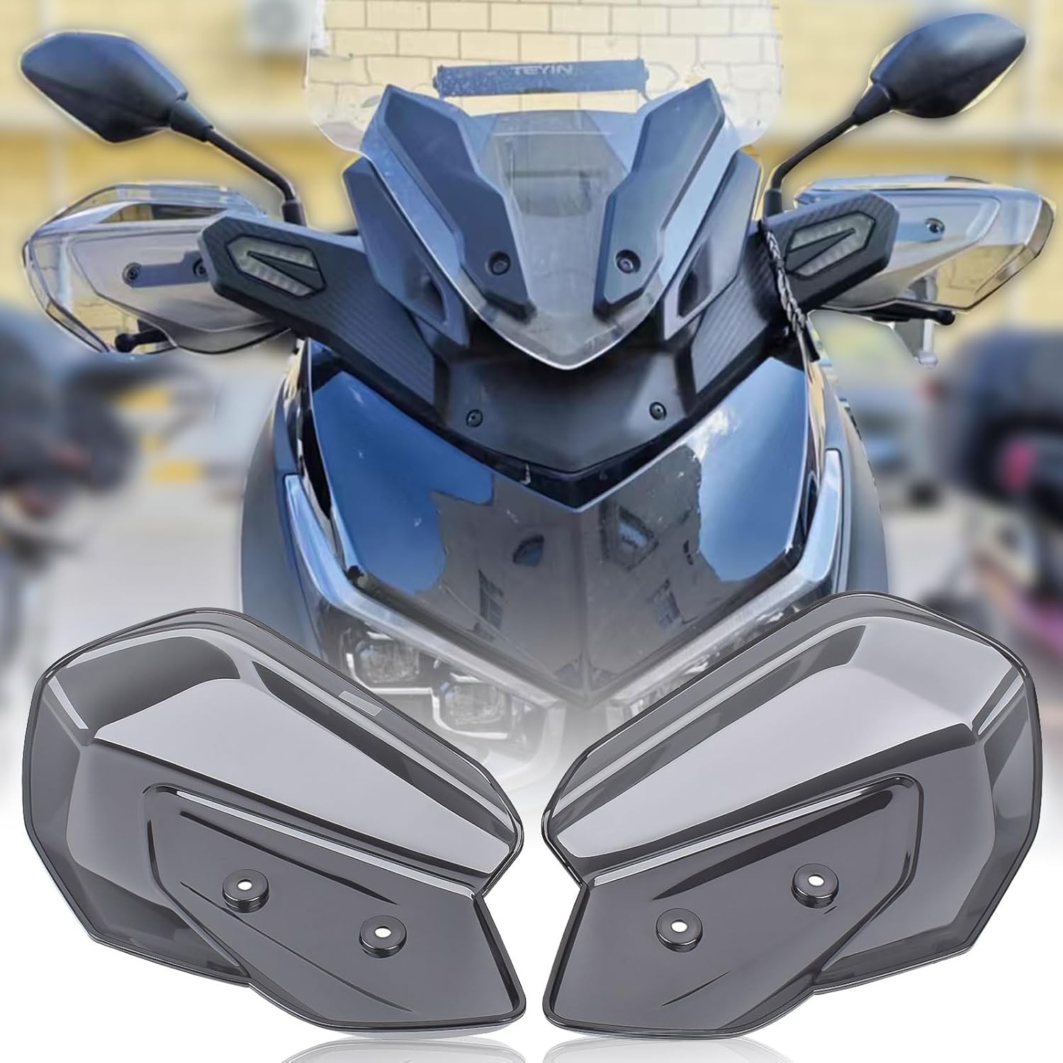 

Motorcycle Accessories Hand guards compatible for YA&MA&HA X-MAX 125/250/300 XMAX250 2023-2025 Handle Guard Handlebar Handguards Shields Cover серый