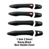 Car Decoration Door Handle Cover For Infiniti QX50 QX56 QX60 QX70 2008-2024 Carbon Fiber Glossy Black Cars Accessories