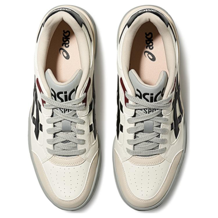 Asics Gel-Spotlyte Syntetická koža Pohodlné Odolné Nízke Retro Basketbalové Topánky Unisex Tenisky Off-White Čierna 1203A505-102