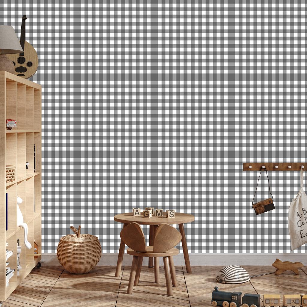 Wallpaper Fabric Pattern Gray and Light Gray 50x1000