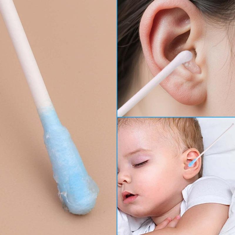50-200pcs Double Headed Safe Adhesive Cotton Swabs Disposable Cosmetic Cotton Sticks Make Up Cleaning Removing Tool