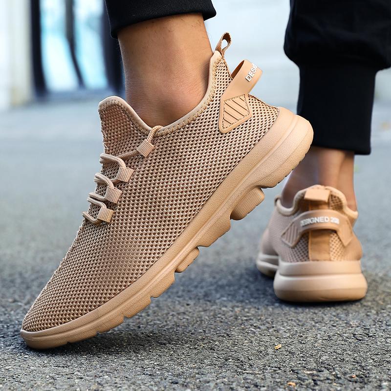 Men Running Shoes Bis Size Classic Flat Mesh Comfortable Jogging Shoes Lightweight Gym Sports Shoes 2025 New Sneakers for Men