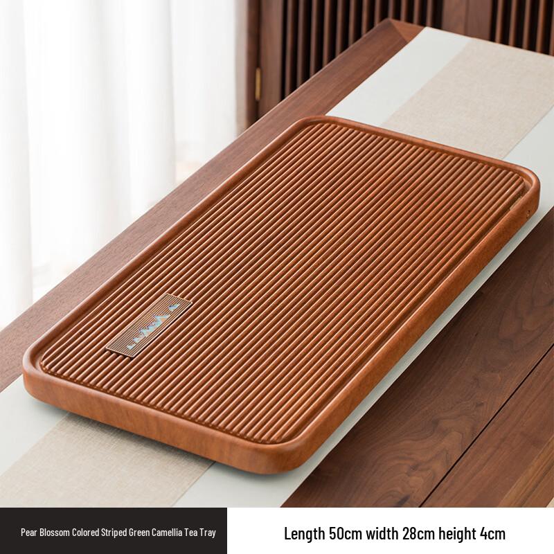 Thickened Bamboo Wood Tea Tray
