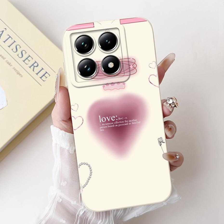 Beautiful Floral Phone Case For Xiaomi 14T Pro Soft Silicone Shockproof Cover For Xiaomi 14T 14 T Pro 5G Cases Bumpers