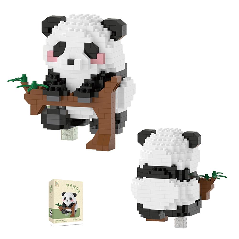 Panda Lovers Creative Micro Building Blocks 3D Mini Model Kit Moc Diy Gift Christmas Decor Children Toys
