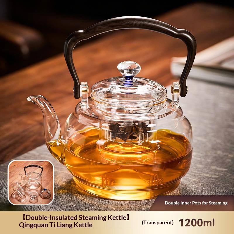 Gianxi Glass Teapot 2025 New Large Capacity Boiling Teapot  Electric Ceramic Stove  Dedicated Boiling Teapot And Tea Set