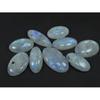 29-33MM Natural Rainbow Moonstone Oval Cabochon Loose Gemstone 09Pcs Lot C-530