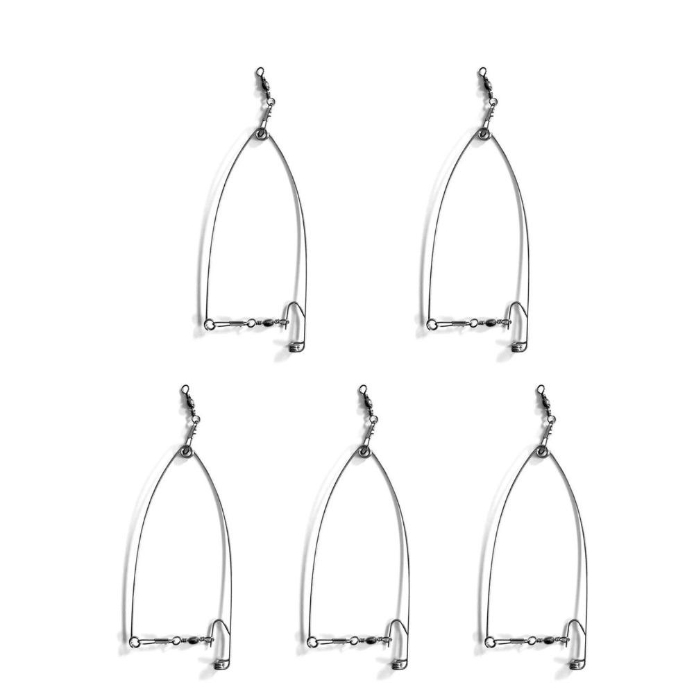 NEW 5/10PCS Automatic Fishing Hook Trigger Spring Fishhook Bait Catch Spring Fishhook Automatic Fishing Trigger Fishing Supplies