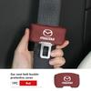 Car Seat Belt Buckle Plug Leather Car Seat Belt Clip Protective Covers For Mazda 3 CX3 CX4 CX5 CX7 CX8 CX9 CX30 RX7 Atenza Axela NBB6