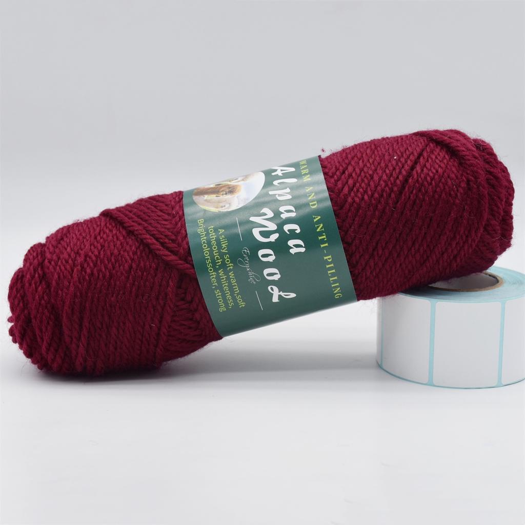 3 Knäuel Alpakawolle Garn 100g/Knäuel, 110m/Knäuel Mehrfarbig Weich & Warm Strick- Häkelgarn für Pullover, Schals, Mützen – 3,5-4,5mm Nadeln/Häkelnadeln