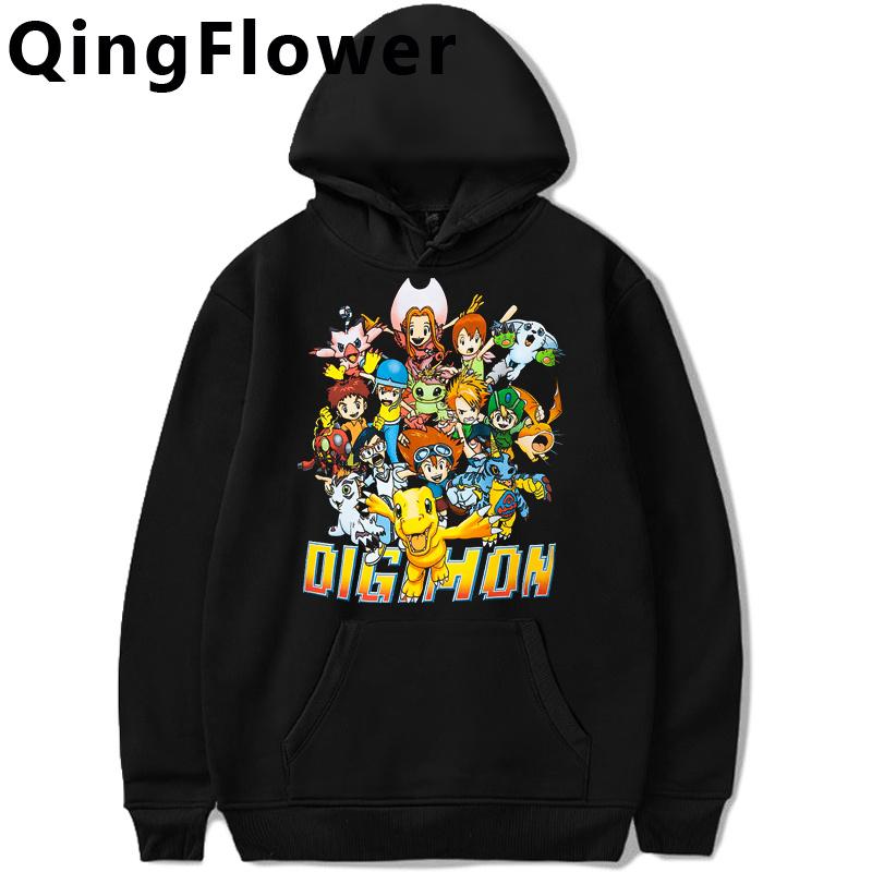 

Digimon толстовки унисекс с длинными рукавами уличная одежда уличная одежда унисекс пуловер 2XL