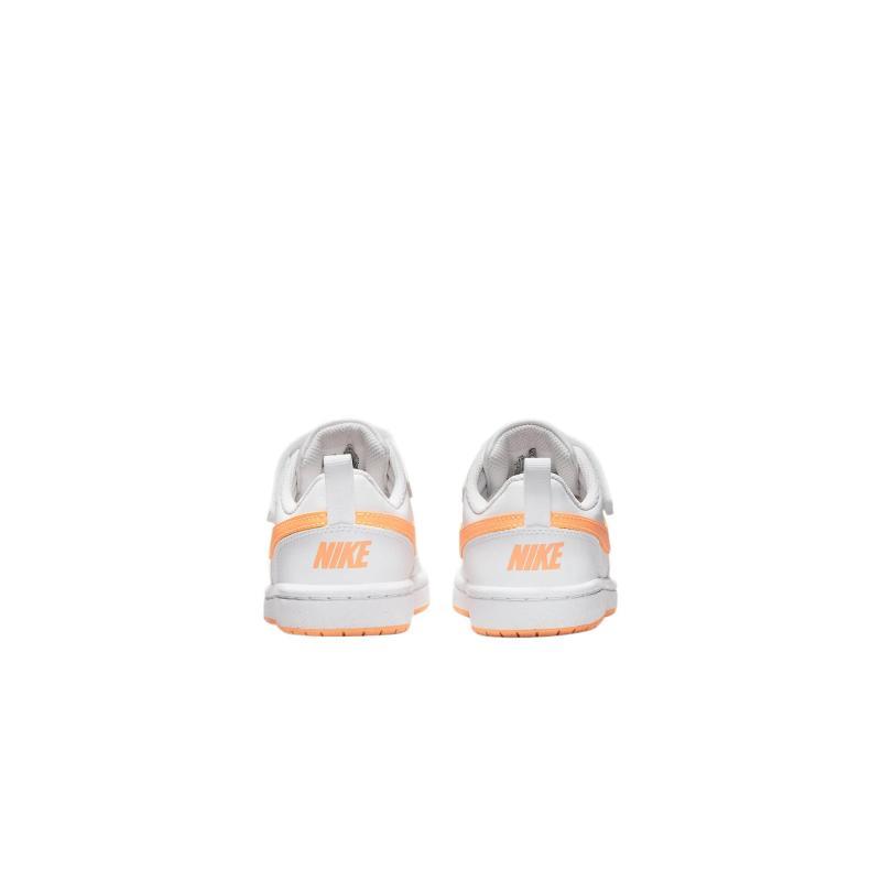 Nike Court Borough Kids' Skateboarding Shoes White/Cream Peach Red Kids' Sneakers DV5457-119